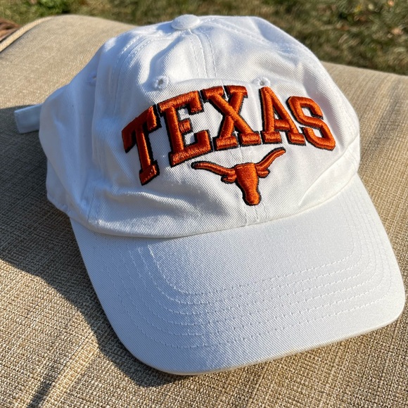 Texas Longhorns Football White/Orange Stitched Baseball Hat - Picture 1 of 2